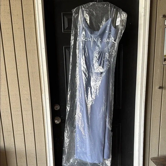 gold blue dress A-Line Tulle Gold/Blue Long Prom Dress, Blue Formal Evening Dress US 2 / Gold/Blue